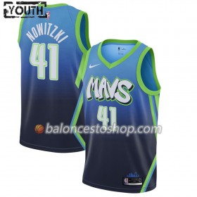 Camiseta Niños NBA Dallas Mavericks Dirk Nowitzki 41 2019-20 Nike City Edition Swingman